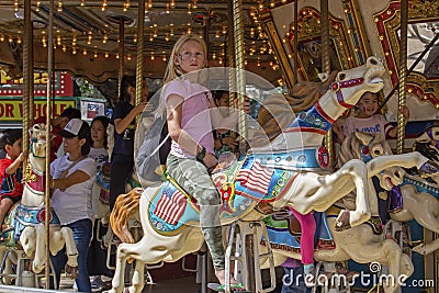 Merry-Go-Round Editorial Stock Photo